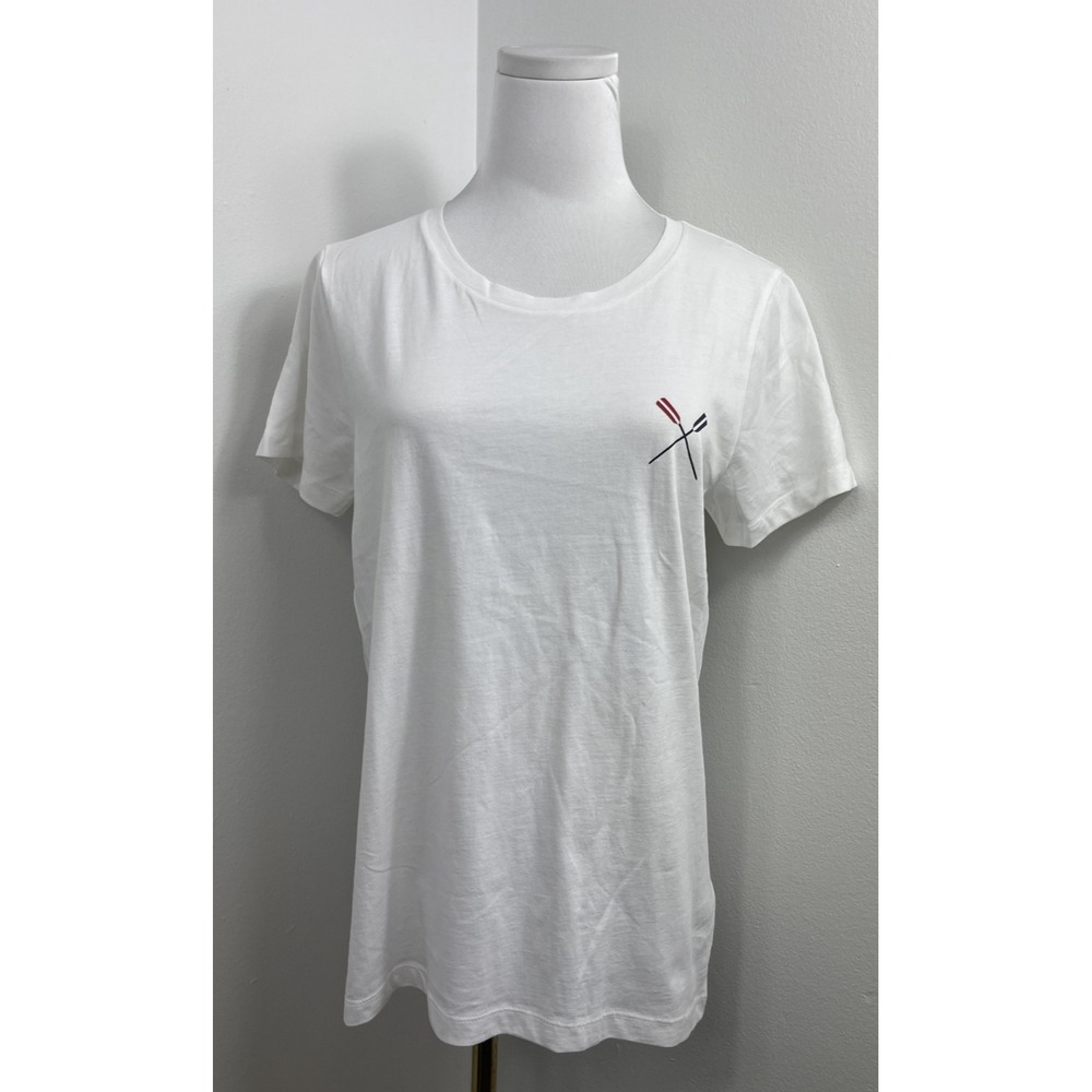 J.Crew Factory Women's White Oar Graphic Collector's Tee M